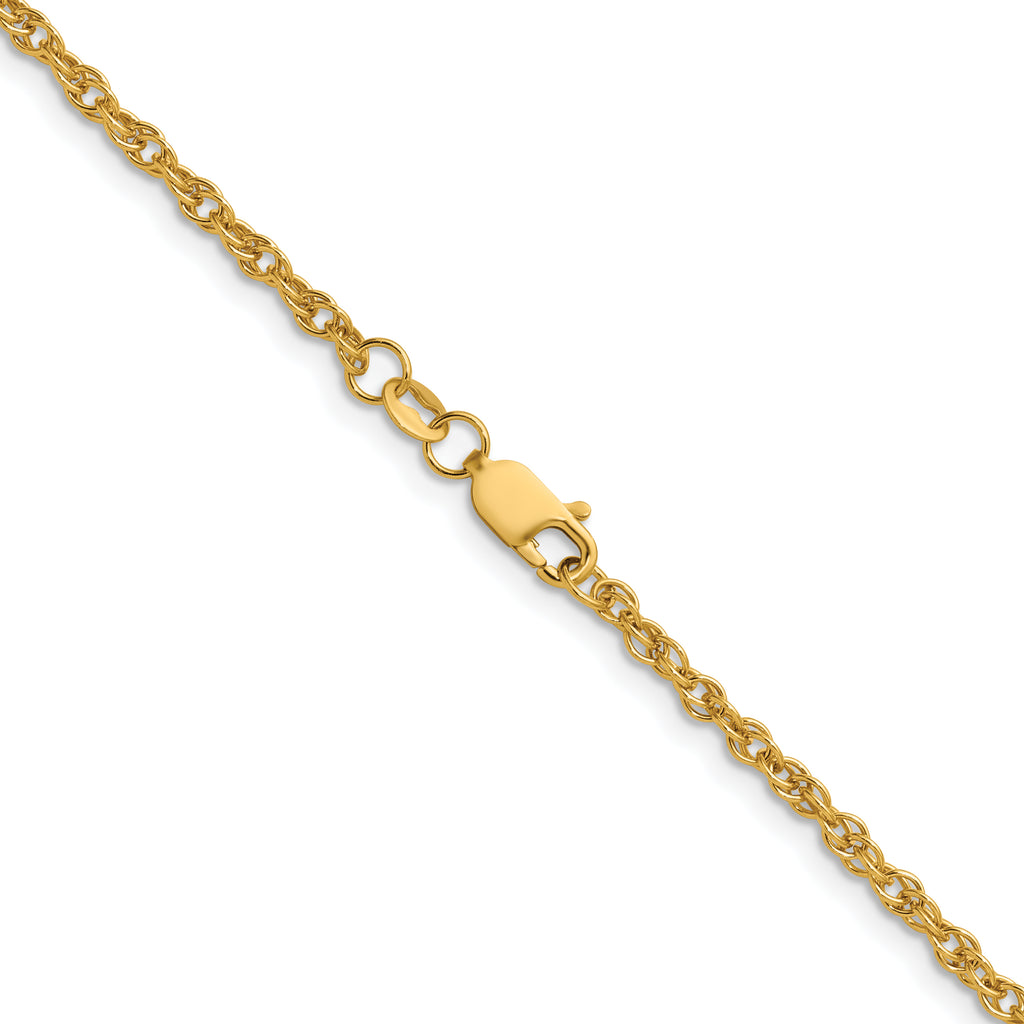14K Gold Filled Ropa Chain Necklace in 2.5mm Width - view 2