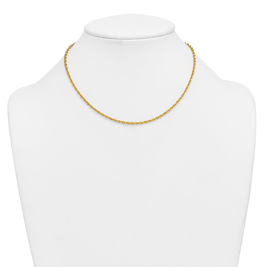14K Gold Filled Ropa Chain Necklace in 2.5mm Width - view 3