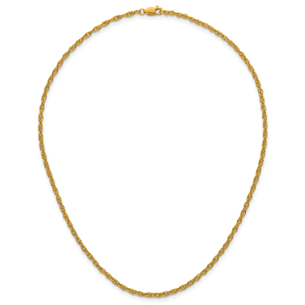 14K Gold Filled Ropa Chain Necklace in 2.5mm Width - view 4