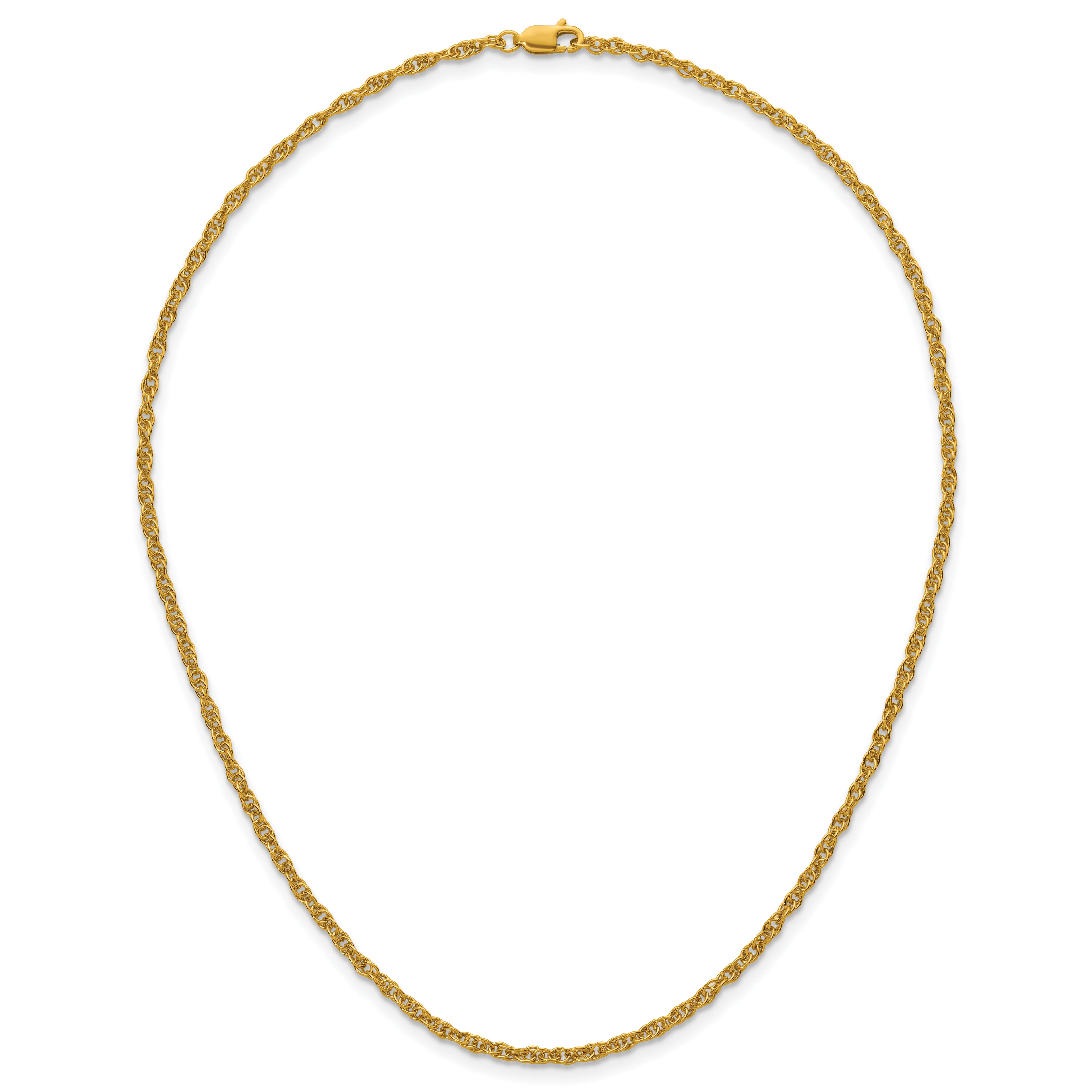14K Gold Filled Ropa Chain Necklace in 2.5mm Width - view 4