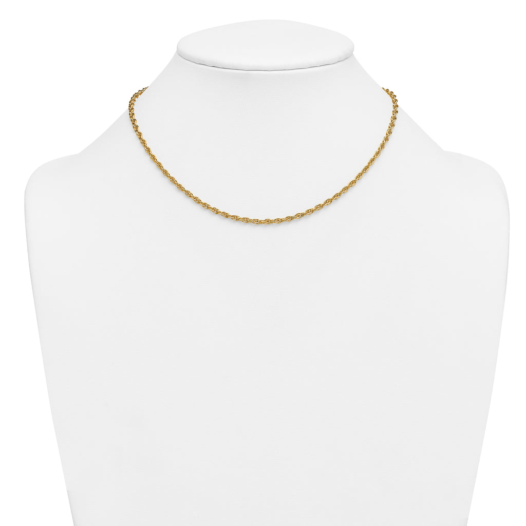 14K Gold-Filled Rope Chain Necklace 2.90mm