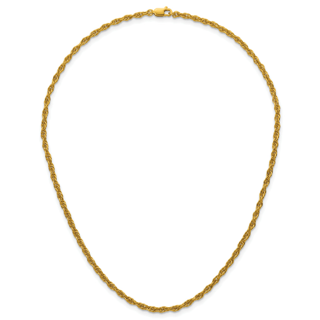 14K Gold-Filled Rope Chain Necklace 2.90mm