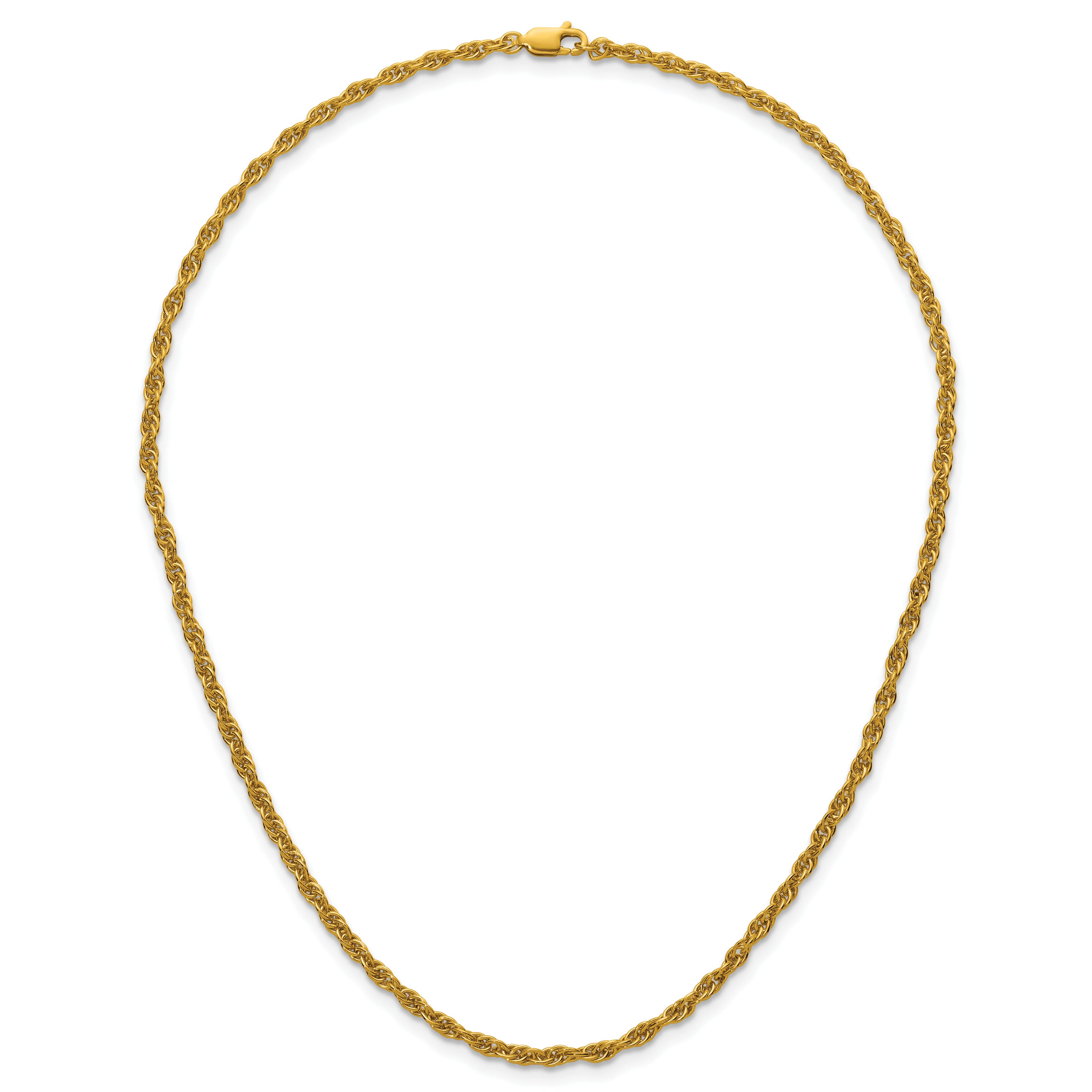 14K Gold-Filled Rope Chain Necklace 2.90mm
