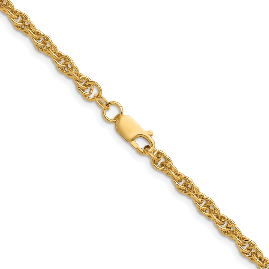 14K Gold Filled Ropa Chain Necklace in 3.8mm Width - view 2