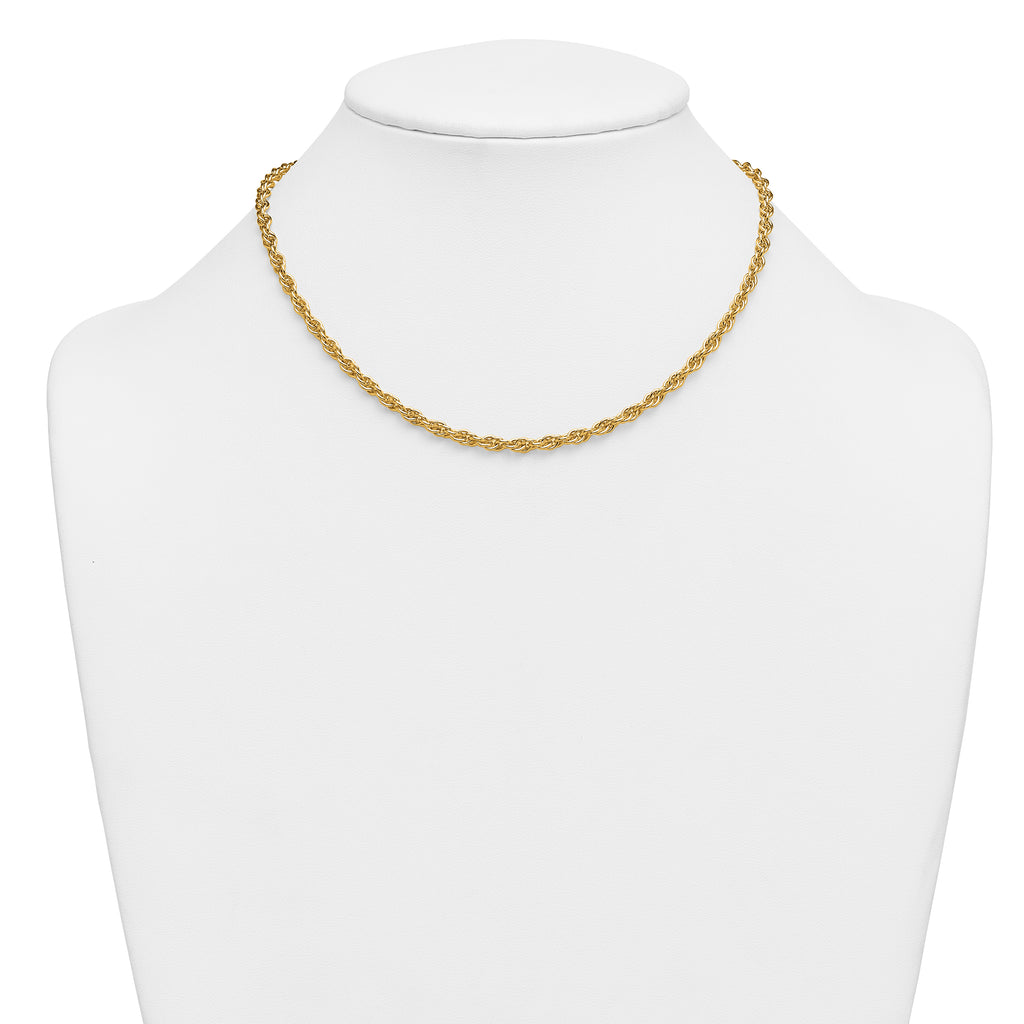 14K Gold Filled Ropa Chain Necklace in 3.8mm Width - view 3
