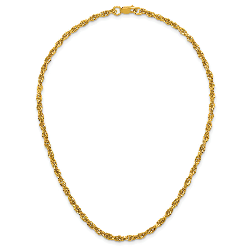 14K Gold Filled Ropa Chain Necklace in 3.8mm Width - view 4
