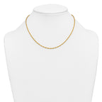 14K Gold Filled Singapore Chain Necklace in 2.0mm Width - view 3