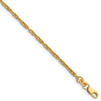 14K Gold Filled Singapore Chain Necklace in 2.0mm Width by Sophia Jewelers