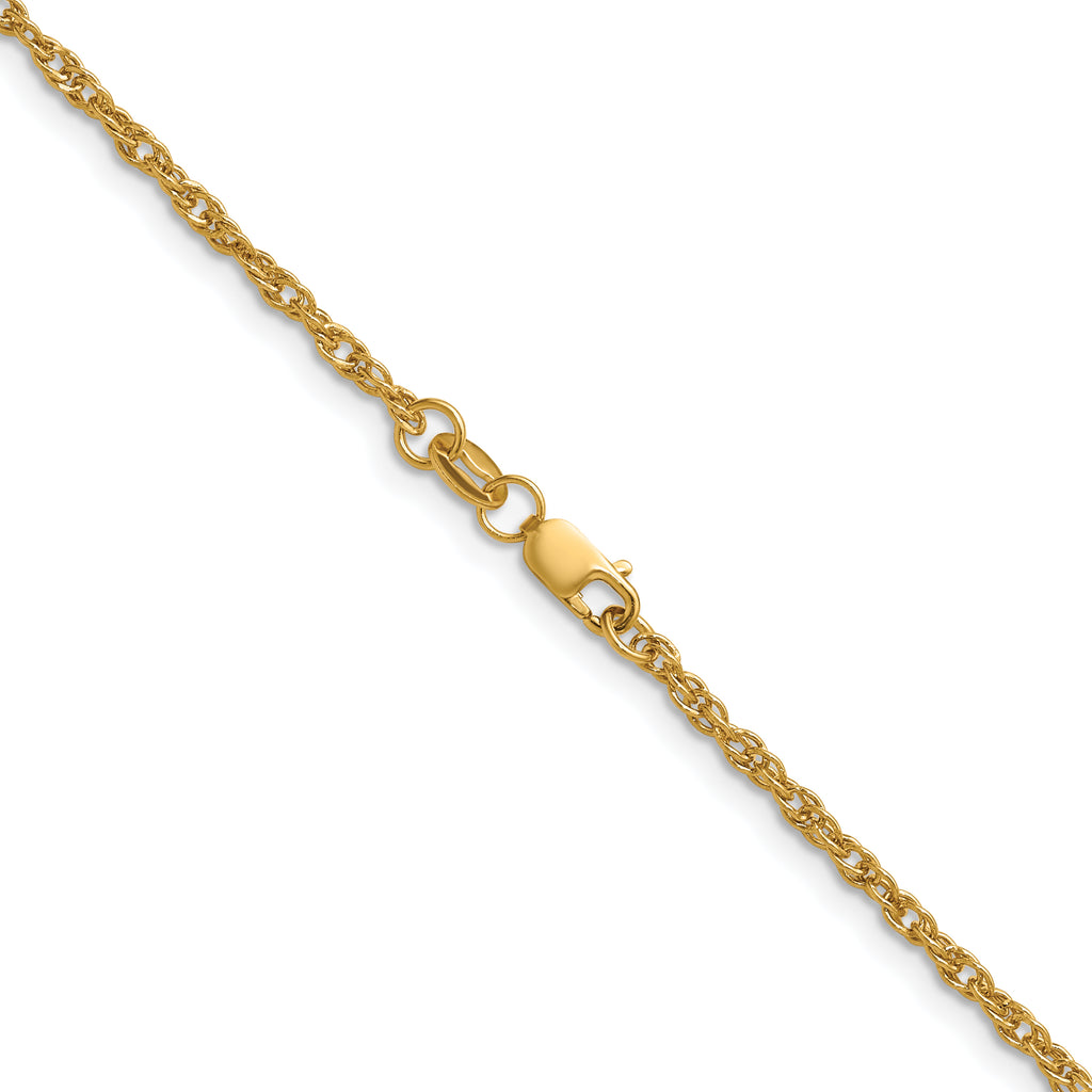 14K Gold Filled Singapore Chain Necklace in 2.1mm Width - view 2