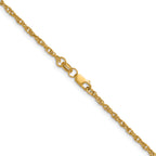 14K Gold Filled Singapore Chain Necklace in 2.1mm Width - view 2