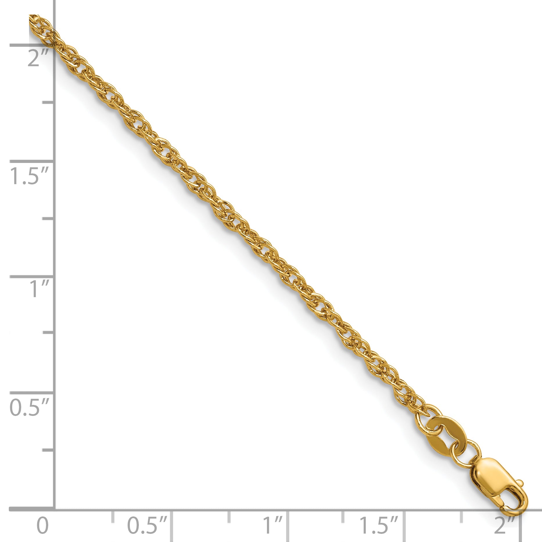 14K Gold Filled Singapore Chain Necklace in 2.1mm Width - view 5