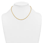 14K Gold Filled Singapore Chain Necklace in 2.1mm Width - view 3