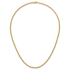 14K Gold Filled Singapore Chain Necklace in 2.1mm Width - view 4