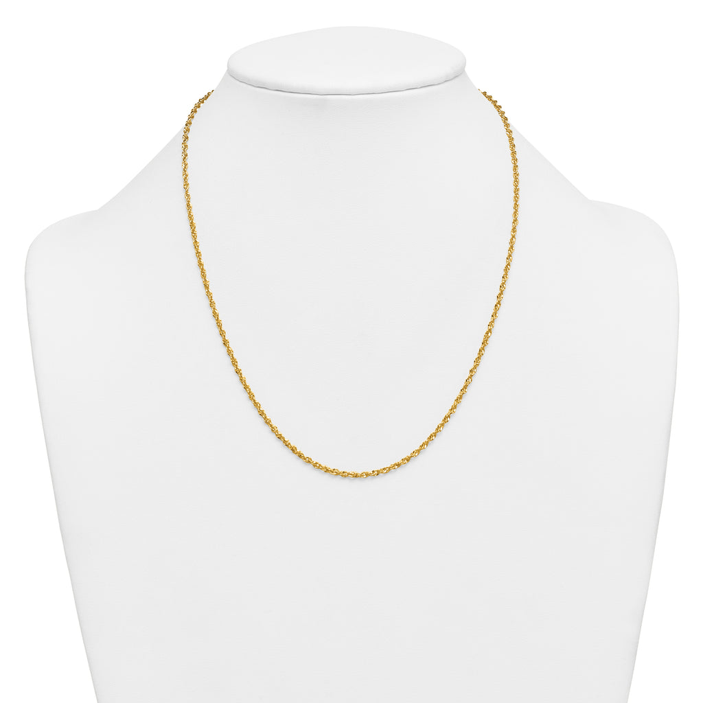 14K Gold Filled Singapore Chain Necklace in 2.1mm Width