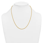14K Gold Filled Singapore Chain Necklace in 2.1mm Width