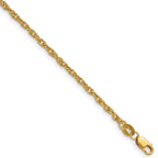 14K Gold Filled Singapore Chain Necklace in 2.1mm Width by Sophia Jewelers