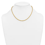 14K Gold Filled Singapore Chain Necklace in 3.2mm Width - view 3