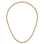 14K Gold Filled Singapore Chain Necklace in 3.2mm Width - view 4