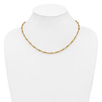 14K Gold Filled Singapore Chain Necklace in 3.2mm Width