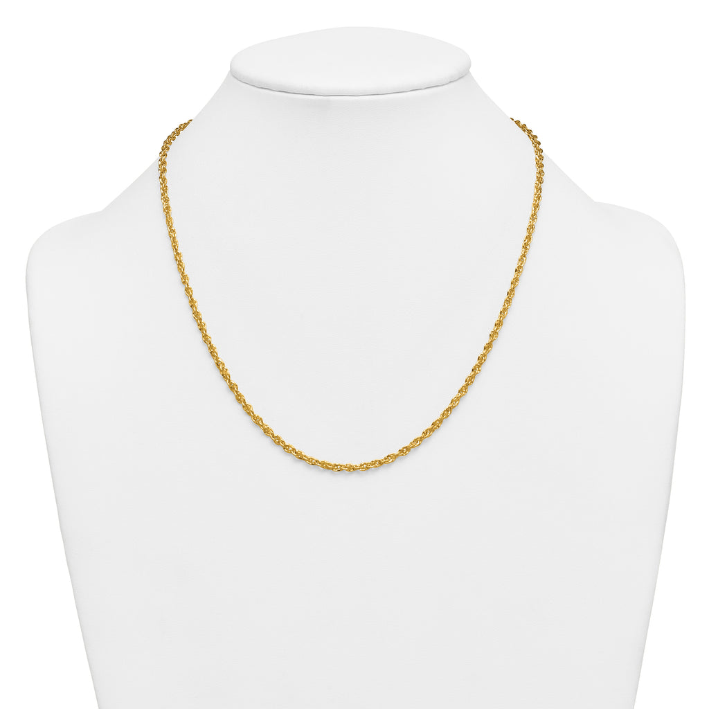 14K Gold Filled Singapore Chain Necklace in 3.2mm Width
