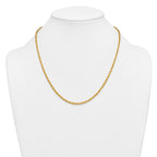 14K Gold Filled Singapore Chain Necklace in 3.2mm Width