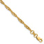 14K Gold Filled Singapore Chain Necklace in 3.2mm Width by Sophia Jewelers