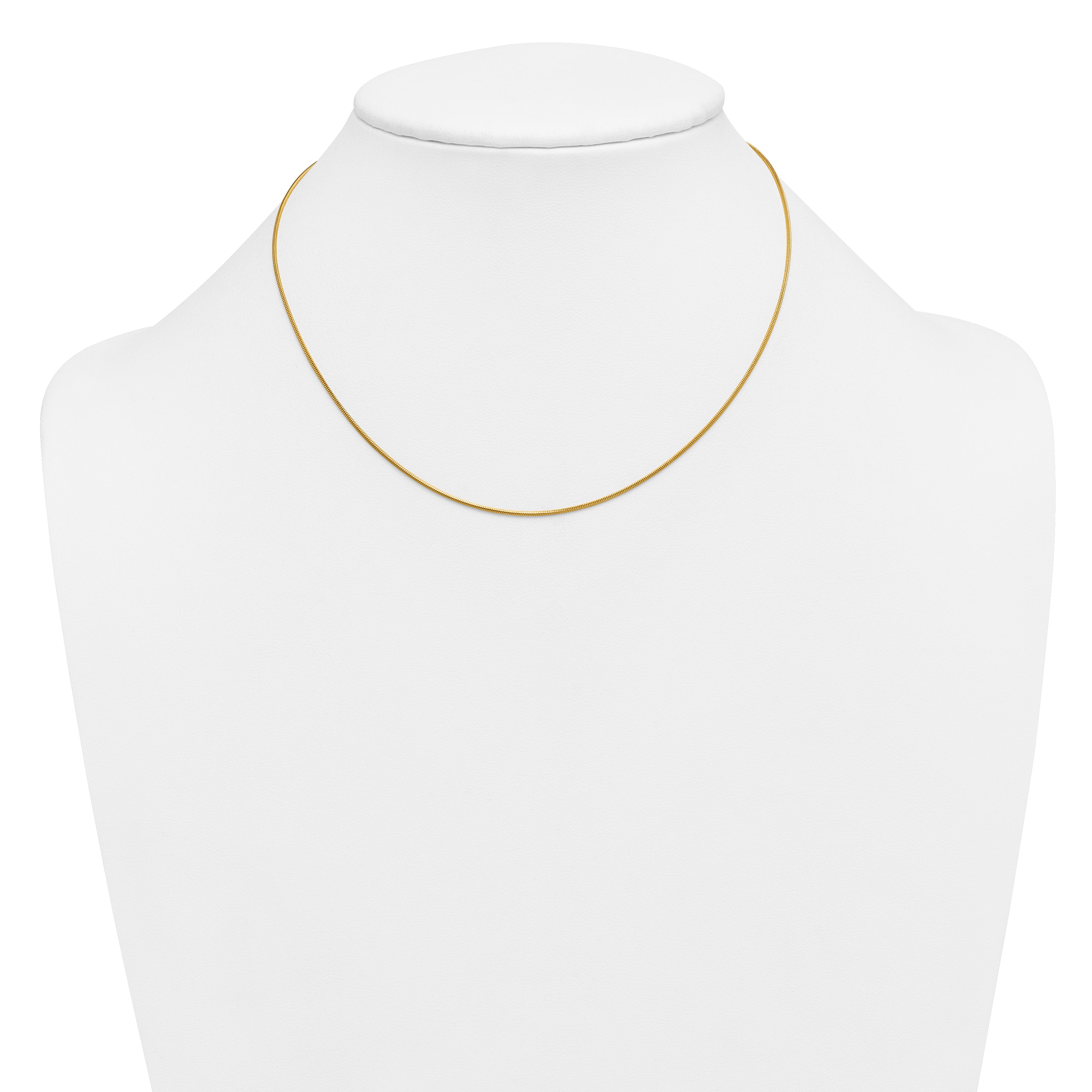 14K Gold Filled Snake Chain Necklace in 1.0mm Width - view 3