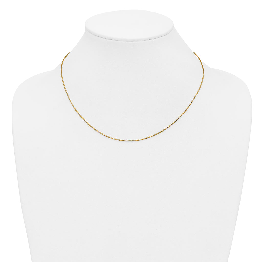 14K Gold Filled Snake Chain Necklace in 1.0mm Width