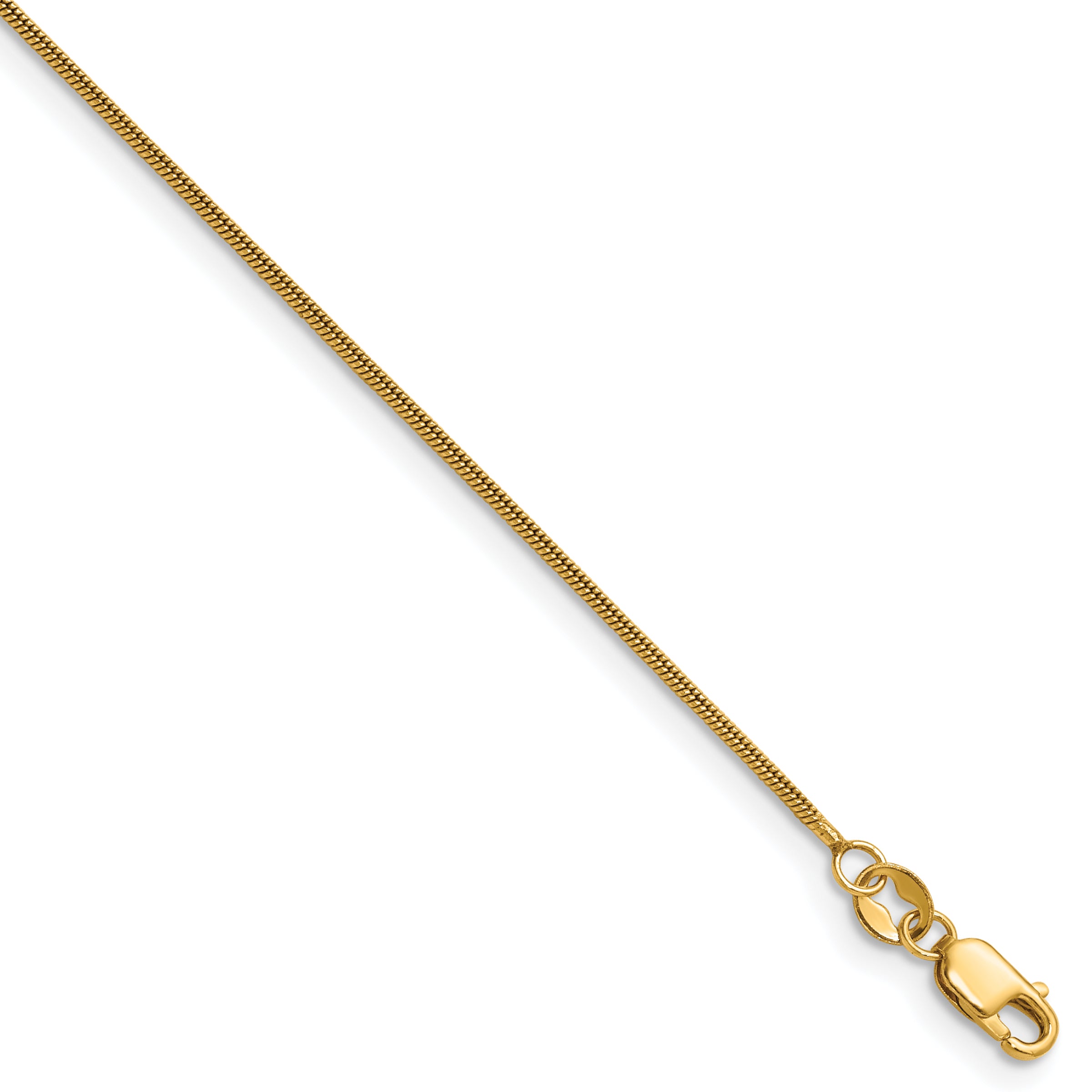 14K Gold Filled Snake Chain Necklace in 1.0mm Width by Sophia Jewelers Main image