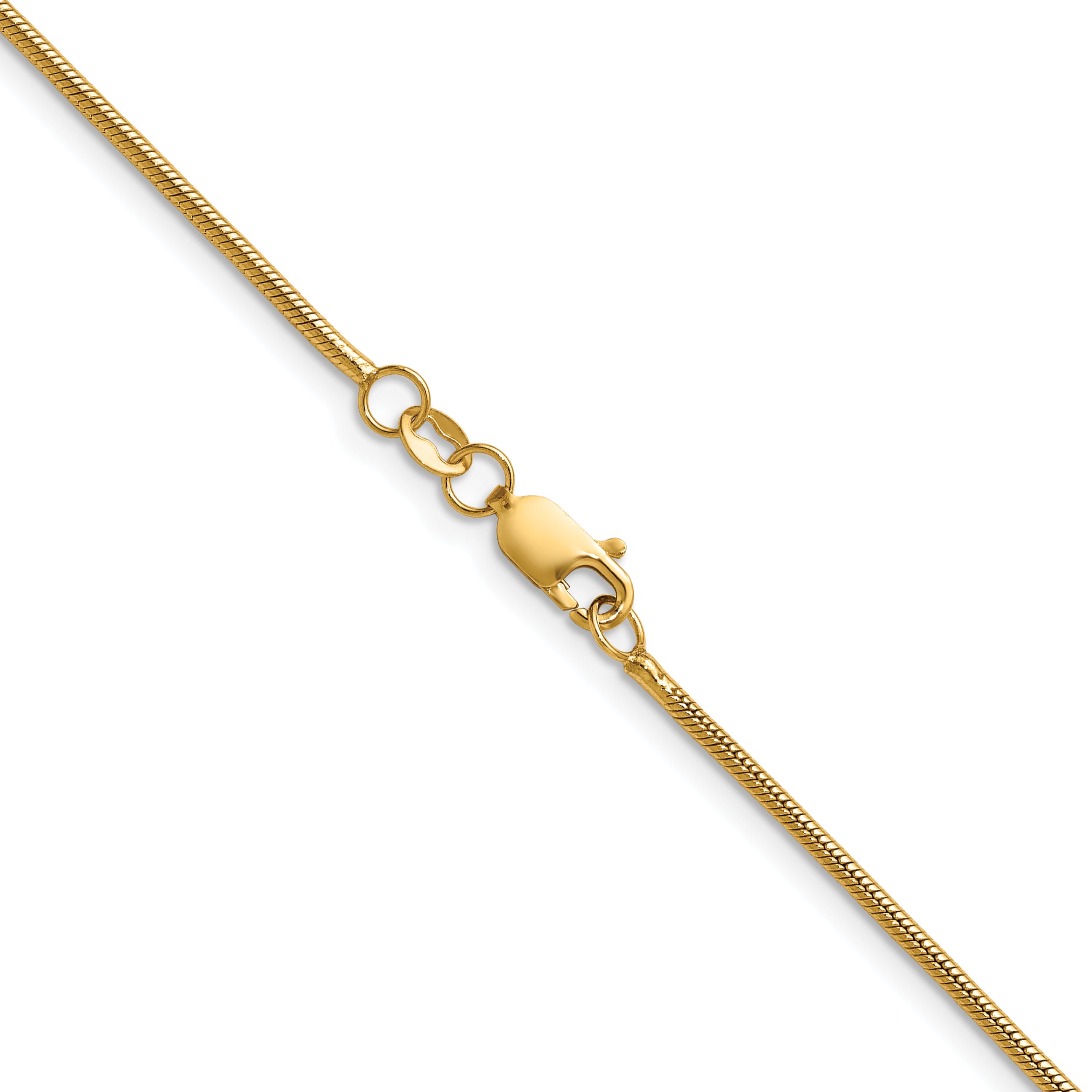 14K Gold Filled Snake Chain Necklace in 1.5mm Width - view 2