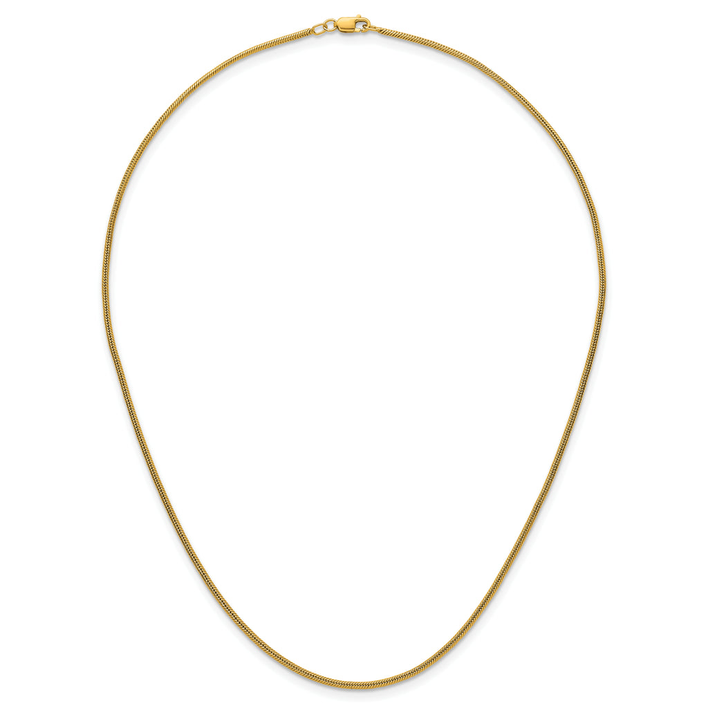 14K Gold Filled Snake Chain Necklace in 1.5mm Width - view 4