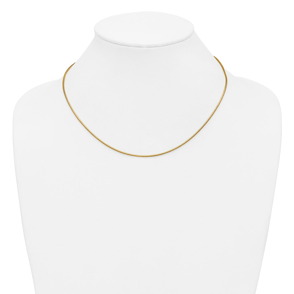 Snake Chain Necklace in 14/20 Gold Filled, 1.5mm