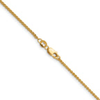 14K Gold Filled Spiga (Wheat) Chain Necklace in 1.5mm Width - view 2