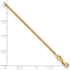 14K Gold Filled Spiga (Wheat) Chain Necklace in 1.5mm Width - view 5