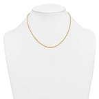 14K Gold Filled Spiga (Wheat) Chain Necklace in 1.5mm Width - view 3