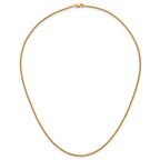 14K Gold Filled Spiga (Wheat) Chain Necklace in 1.5mm Width - view 4