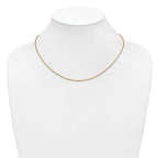 14K Gold Filled Round Venetian Box Chain Necklace in 1.2mm Width