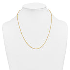14K Gold Filled Round Venetian Box Chain Necklace in 1.2mm Width