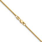 14K Gold Filled Round Venetian Box Chain Necklace in 1.8mm Width - view 2