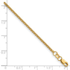 14K Gold Filled Round Venetian Box Chain Necklace in 1.8mm Width - view 5