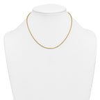 14K Gold Filled Round Venetian Box Chain Necklace in 1.8mm Width - view 3