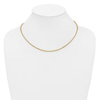 14K Gold Filled Round Venetian Box Chain Necklace in 1.8mm Width