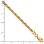 14K Gold Filled Round Venetian Box Chain Necklace in 2.6mm Width - view 5