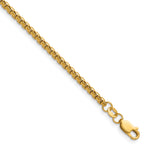 14K Gold Filled Round Venetian Box Chain Necklace in 2.6mm Width by Sophia Jewelers