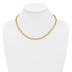 14K Gold Filled Round Venetian Box Chain Necklace in 3.6mm Width