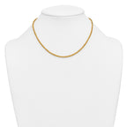 14K Gold Filled Wheat Chain Necklace in 2.8mm Width - view 3