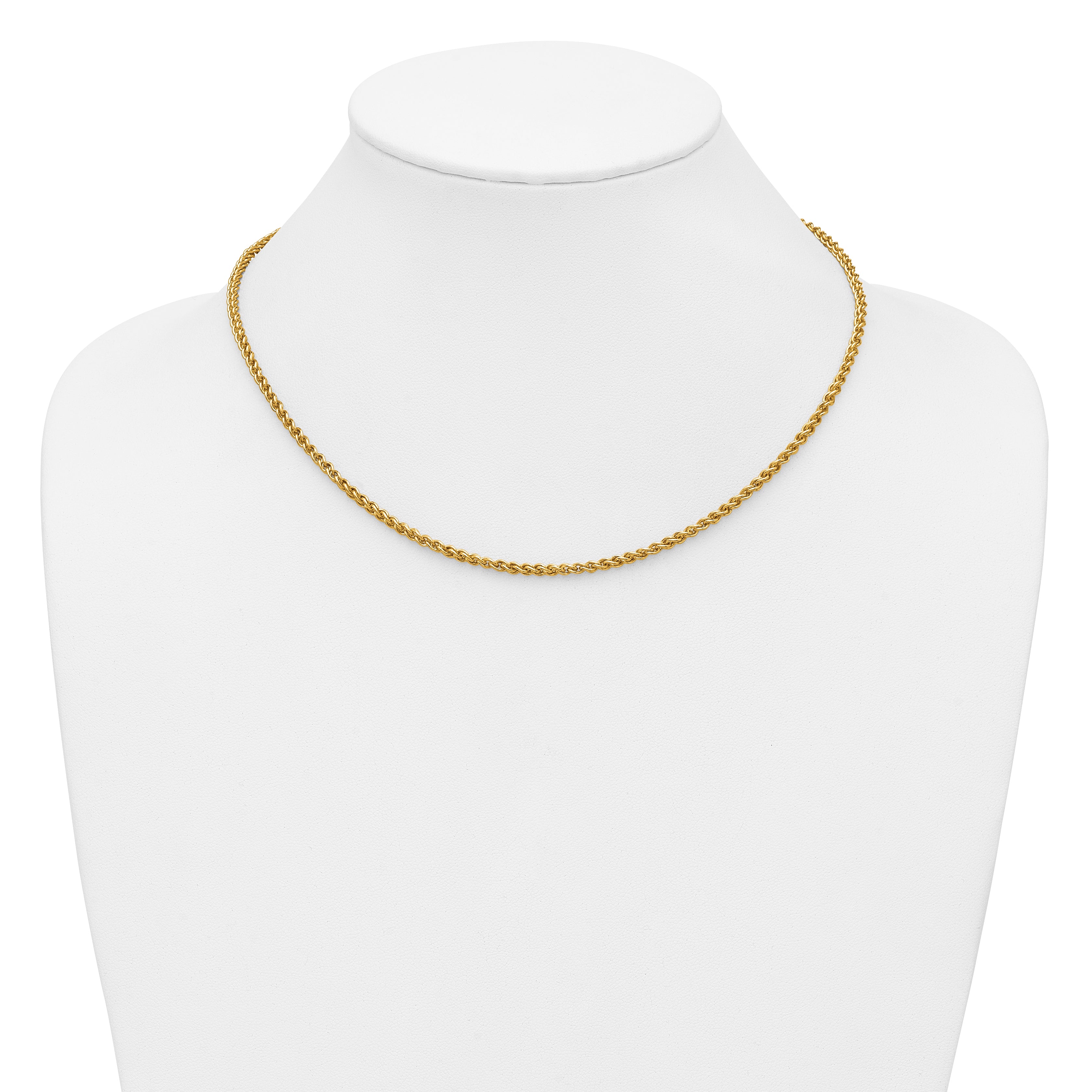 14K Gold Filled Wheat Chain Necklace in 2.8mm Width