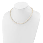 14K Gold Filled 5-6mm White Cultured Freshwater Pearl Necklace - view 3