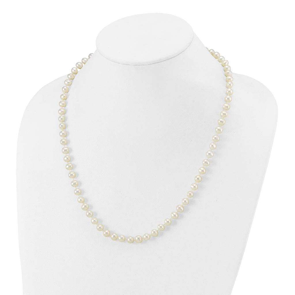 1/20 14K Gold Filled 6-7mm Wht NearRound FWC Pearl Necklace