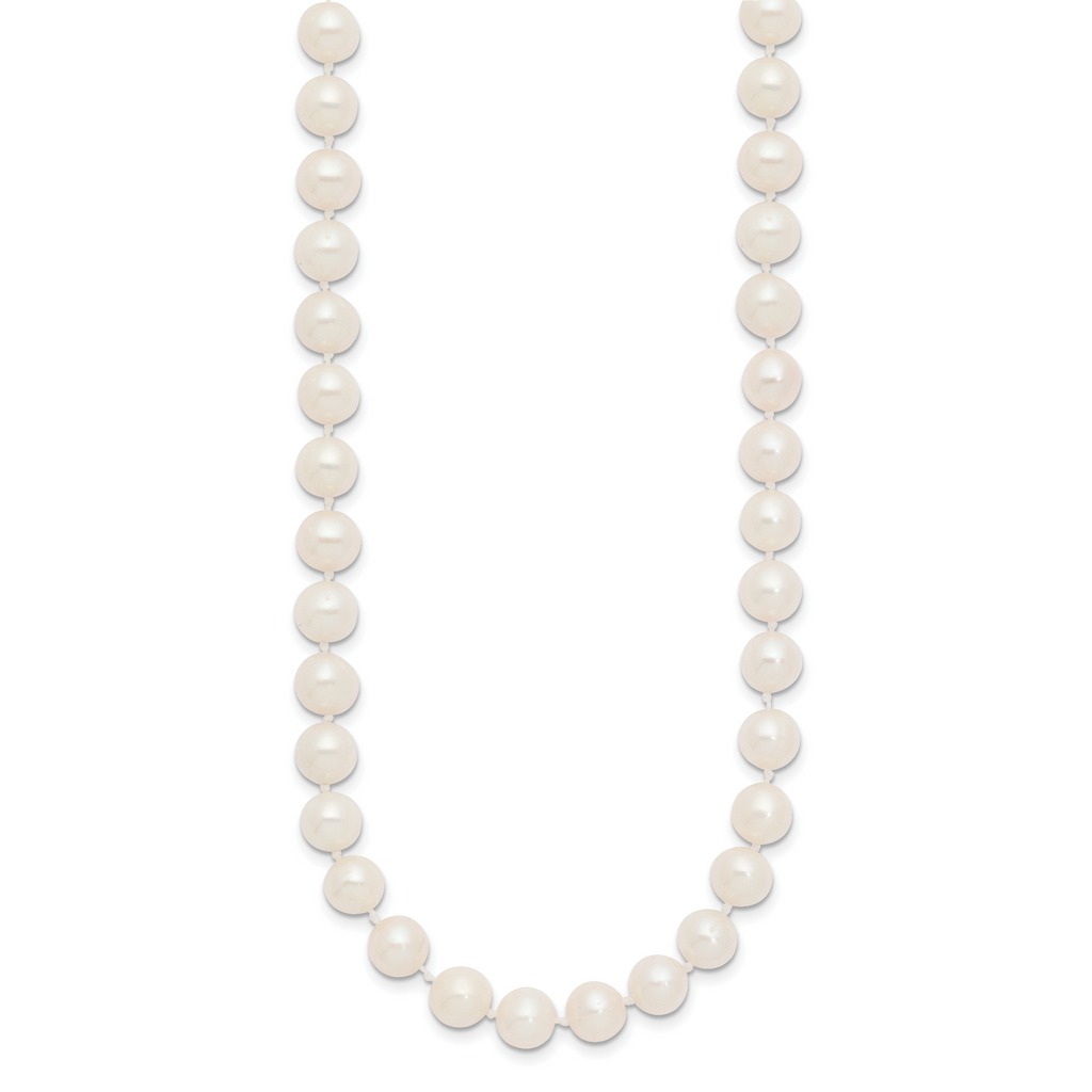 14K Gold Filled 7-8mm White Cultured Freshwater Pearl Necklace